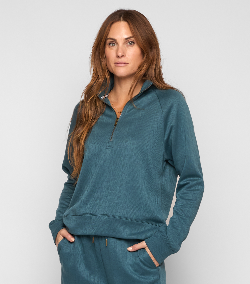 PRISM HALF ZIP MOCK
